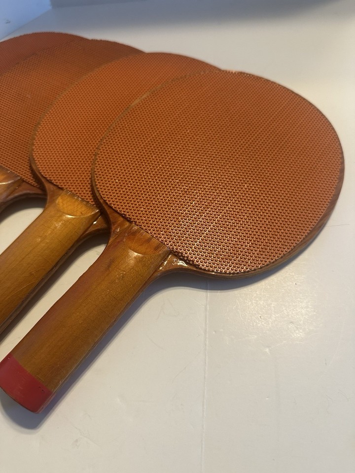 Vintage Table Tennis/Ping Pong Paddles/Rackets Set Of 4 | eBay