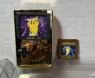 Vintage 2000 Burger King Pokemon Pikachu Gold Mini Game boy Toy READ
