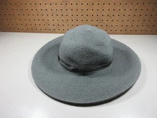 Peter Grimm womens gray wide brim paper sun hat OS