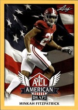 2018 Leaf Draft All American Gold #AA-10 Minkah Fitzpatrick Alabama Crimson Tide