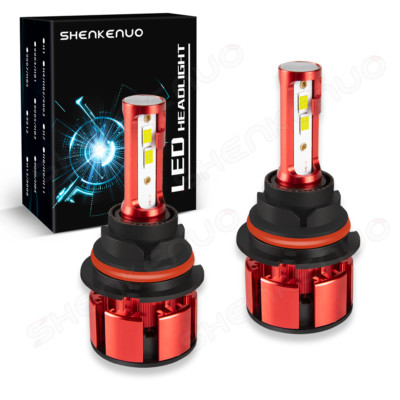 9007/HB5 LED Headlight High Low Beam Conversion Kit 2Pcs 6000K Bright White Bulb