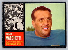 1962 TOPPS #8 GINO MARCHETTI COLTS