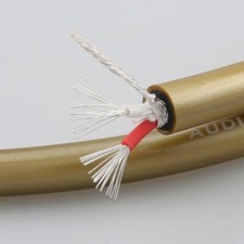Per Meter Copper Silver Plated 5C Audio Cable for HIFI Audio RCA Cable DIY 9.8mm