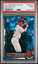 2022 Bowman Chrome Sapphire Won-Bin Cho #BCP-154 PSA 9 Cardinals