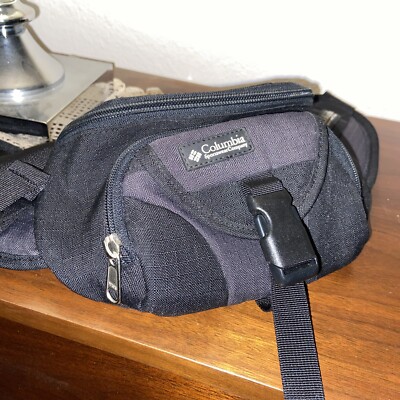 Columbia Packable Hip Fanny Pack Bag Black Hiking Camping Walking  Lightweight