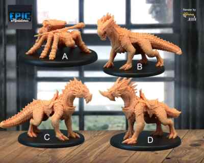 Companion Drakes and Mini Pack Spider! - 28mm - Epic Miniatures - Check them Out