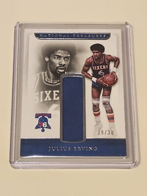 2016 National Treasures Basketball Julius Erving Patch SSP 28/30 WOW