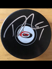 TREVOR VAN RIEMSDYK SIGNED CAROLINA HURRICANES  HOCKEY PUCK w/ COA