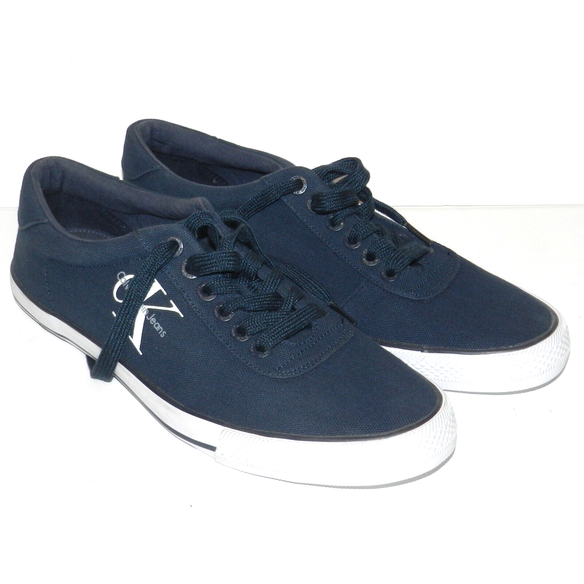 Calvin Klein Mens Shoes size 11.5 canvas Casual Navy blue  display picture 1