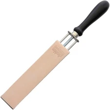 Herold Solingen Razor Strop With Clamp Natural Leathers For Paste/Spray/Powder