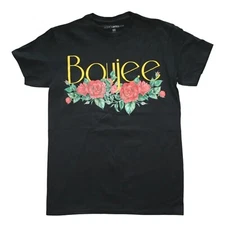 Boujee Flower Graphic Print Men's Black Short Sleeve T-Shirt - NWT