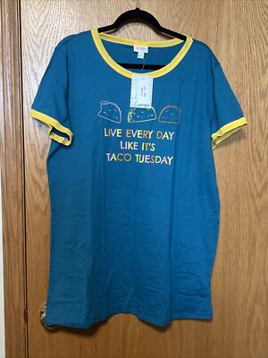 NWT LuLaRoe 2X 2XL Large Liv  Live Every Day Like It s Taco Tuesday  New W Tags