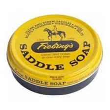 Fiebing's Yellow Saddle Soap, 3.5 oz Cleans, Softens and polish Leather