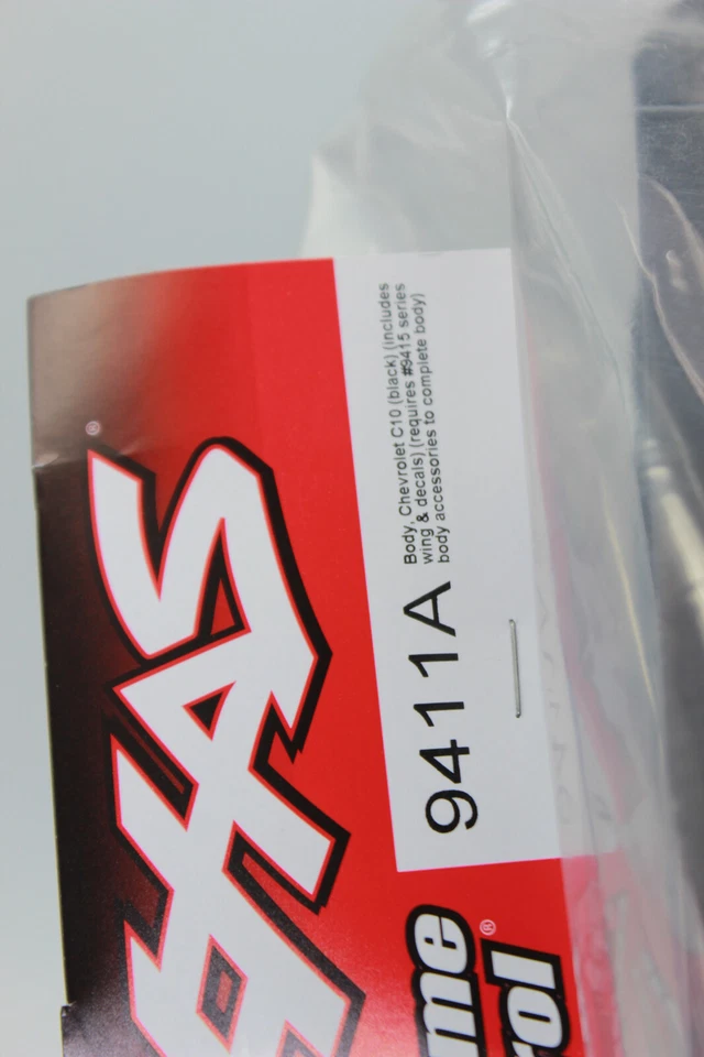 Traxxas TRX 9411 A Karosserie Karo Chevrolet C10 Schwarz Inkl. Flügel Aufkleber - Bild 3 von 4
