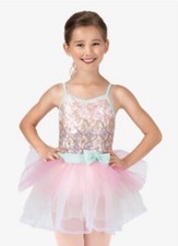Sequin Starburst Dance Costume for Ballet Tap Child Intermediate 6x/7