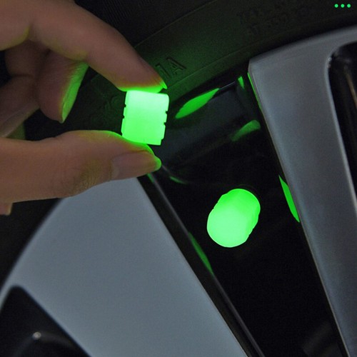 Luminous Tire Valve Cap Car Wheel Hub Glowing Dust-proof Tyre Rim Stem Cover-rb - Picture 3 of 5
