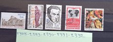 lot  timbres  france oblitérés 1985 n° 2388 2389 2390 2391 2392