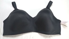 Auden Woman  s Black Bra Size 46DD Convertible strap Wirefree Bra Lightly Lined