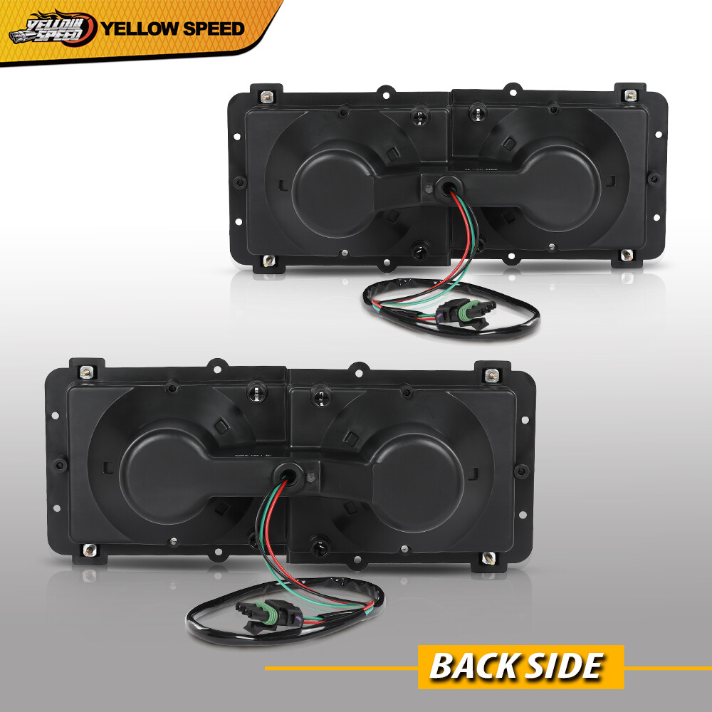 Headlight Housing Bases Left+Right Fit For 1989-2008 Freightliner FLD112 FLD120