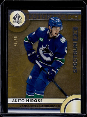 2023-24 SP Authentic Spectrum FX Gold #S45 Akito Hirose FW 34/50