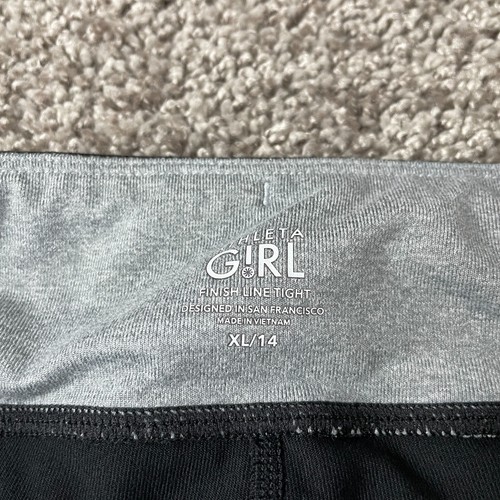 Athleta Girl Leggings Youth Extra Large Black Athletic Pants Gym Workout 24x28 - Picture 5 of 9