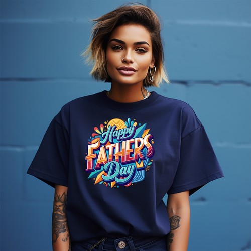 Happy Fathers Day Summer t-shirt - Funny and Heartwarming! Unisex Design for Coo - Picture 8 of 46