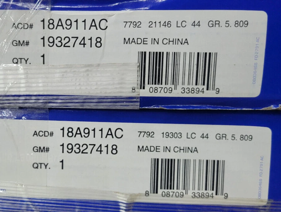 JUEGO DE 2 rotores de freno de disco traseros ACDelco Advantage 18A911AC ^ Foto 2 de 2