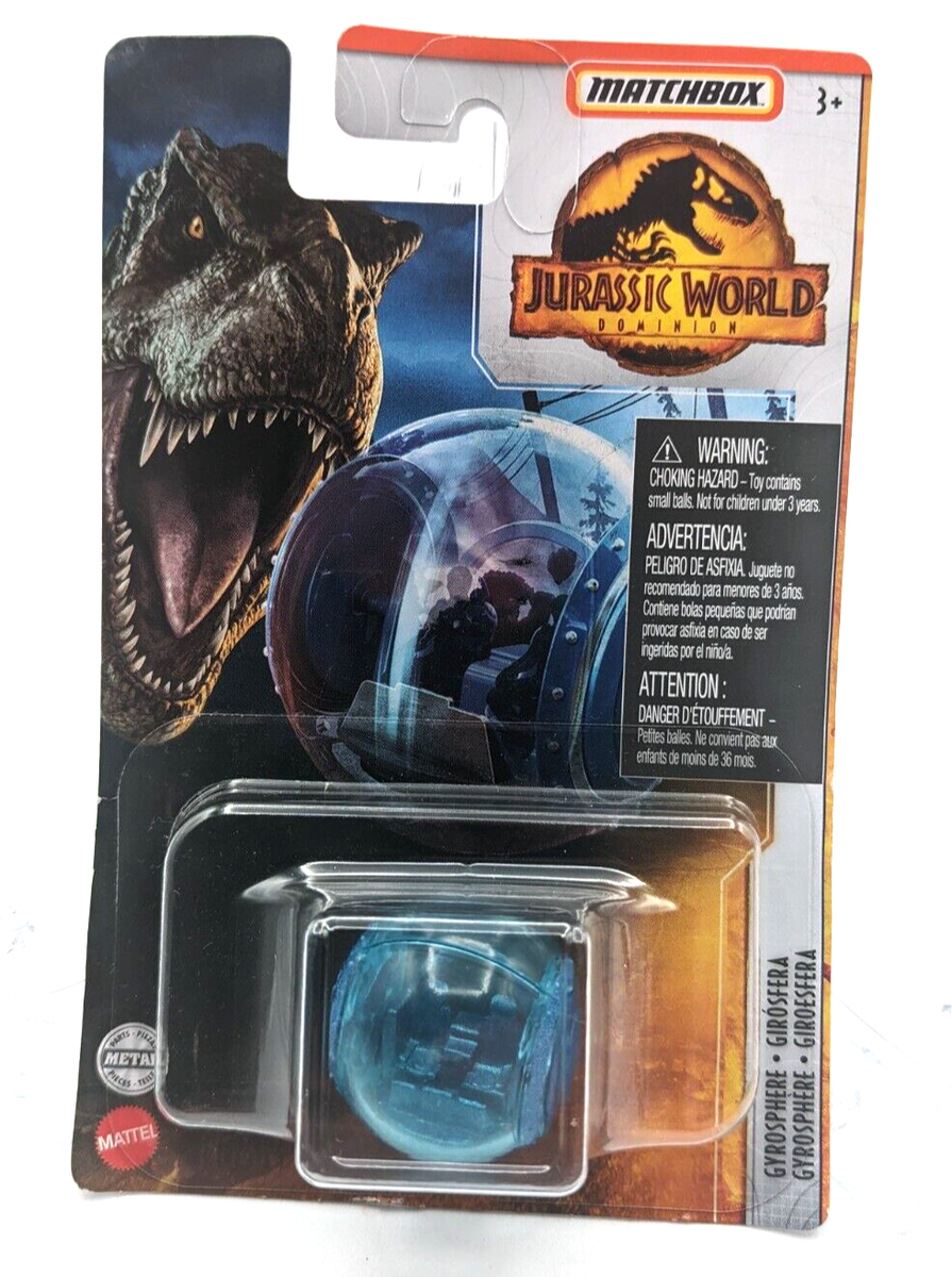 Matchbox Jurassic World Gyrosphere Ball Blue Jurassic Park