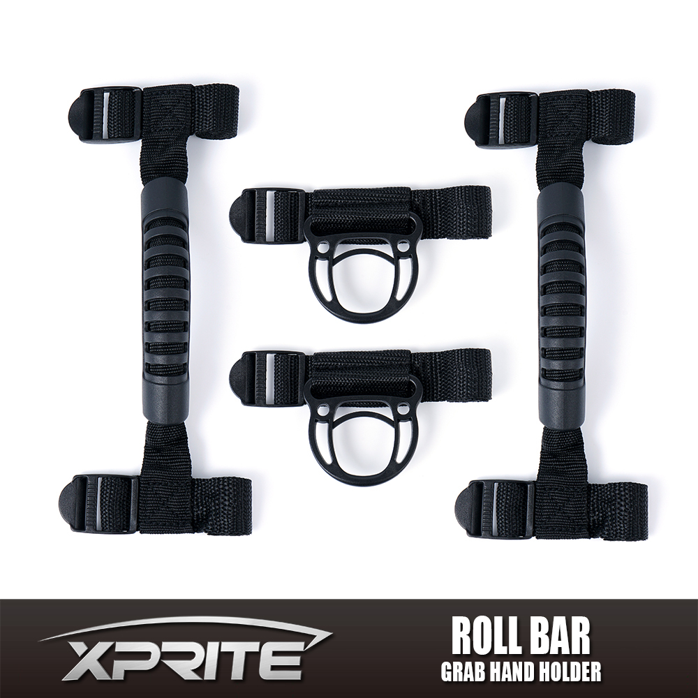 2/"-3/" Roll Bar Rubber Grab Grip Door Handle Black Jeep Wrangler YJ TJ JK JKU CJ