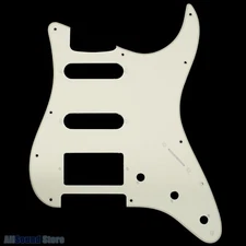 1-ply PARCHMENT Pickguard for USA/MIM Standard Fender Stratocaster/Strat HSS/SSH