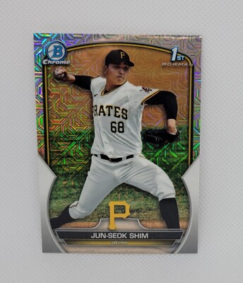Jun-Seok Shim  - 2023 Bowman Chrome 1st Bowman BCP-153 - MOJO REFRACTOR