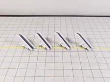 4x White Widebody AIRCRAFT STAIRS Airport GSE Vehicles 1:200 Scale Diorama