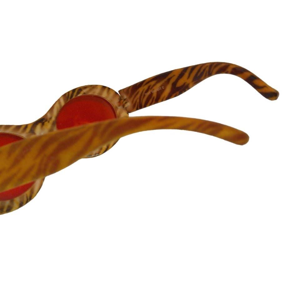 Vintage Velvet Animal Print Red Tint Sunglasses eBay