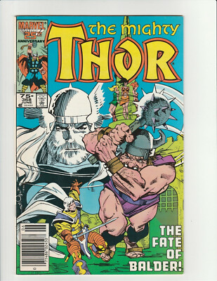 Mighty Thor #368 Marvel Comic Book Balder 1986 8.5 VERY FINE+