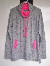 Junior Gray/hot Pink Accent Jacket~sz L ~ New With Tag ~ Gr8 Buy !!