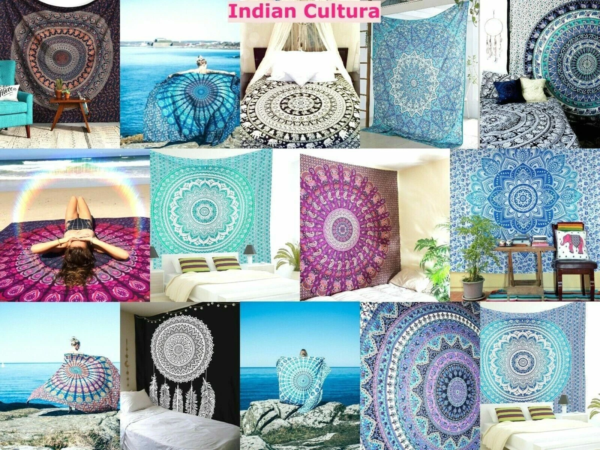 Mandala Tapestry Indian Wall Hanging Decor Beach Bohemian Hippie