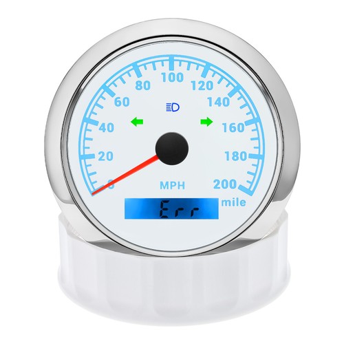 85mm GPS Speedometer 0-200MPH Gauge With Turning Light for Motorcycles Boat Car - Picture 7 of 15