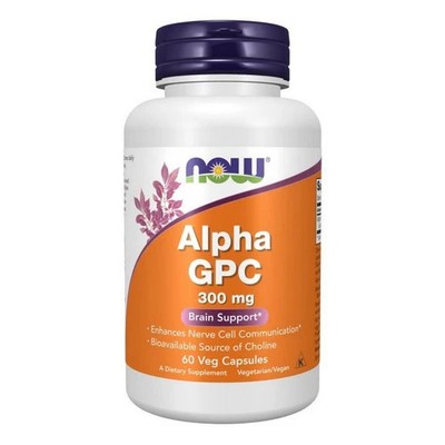 Alpha GPC 60 Veg caps 300 Mg by Now Foods