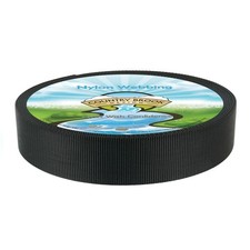 Country Brook Design  1 3/4 Inch Black Heavy Nylon Webbing, 20 Yards