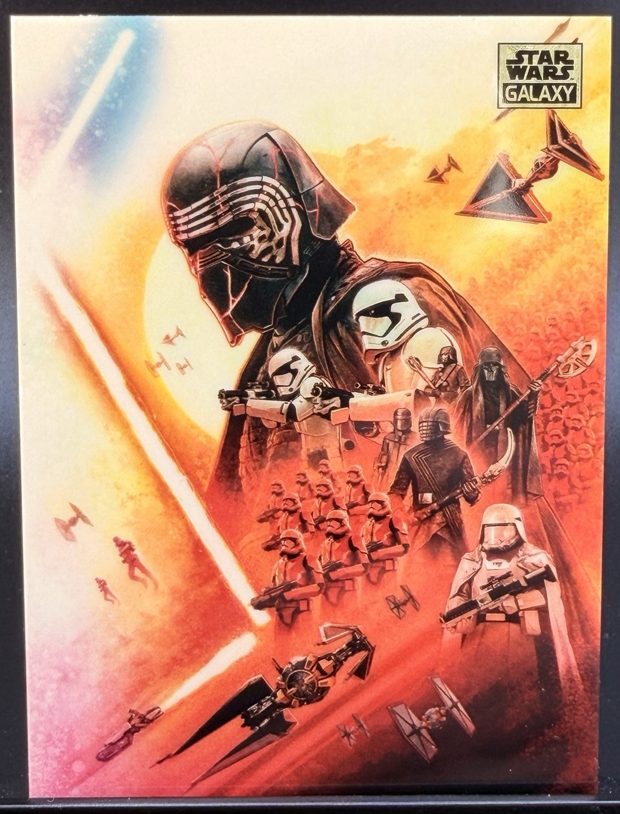 The First Order SUPERFRACTOR trading card from 2025 Topps 2025 Topps Chrome Star Wars Galaxy