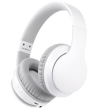 E7 Over Ear Wireless Bluetooth Headphones Foldable Mic For Kids Teens White
