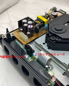 SEGA Dreamcast DC Console Battery mod Black Smoke Shell Replaced [Maintained]