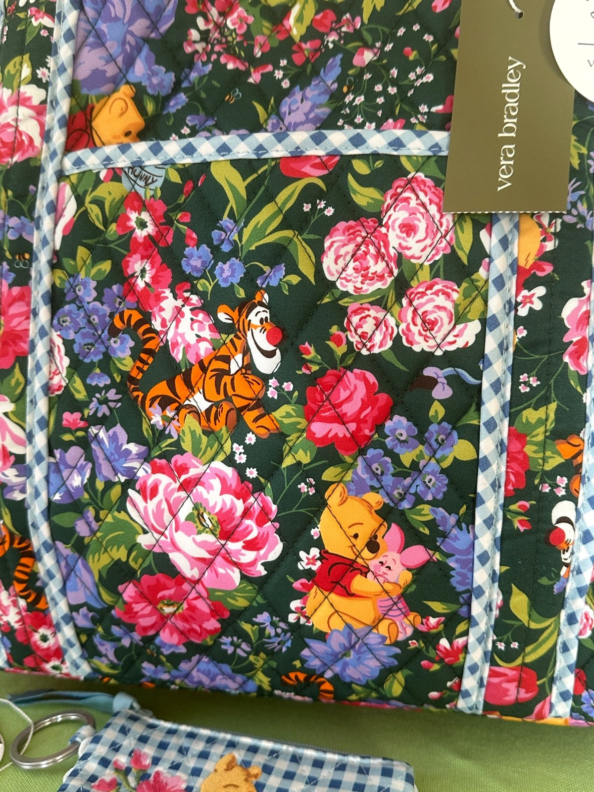 VERA BRADLEY DISNEY WINNIE THE POOH HATHAWAY TOTE BAG + ZIP ID CASE (SET):NWT image 5