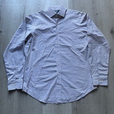 NWOT Polo Ralph Lauren Blue Checked Dress Shirt Regent Classic Fit Men L 16.5