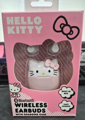 NEW AND SEALED Hello Kitty Bluetooth Wireless EarBuds With Charging Case