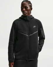 Nike Tech Fleece Windrunner Full Zip Hoodie Men's M Black HV0949-010 NWT