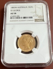 1885M Australia gold sovereign AU58