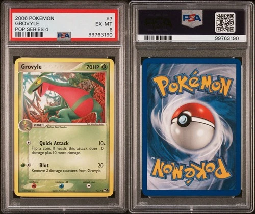 2006 POKEMON POP SERIES 4 #7 GROVYLE PSA 6