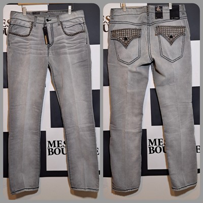 Marc Ecko Los Líderes Jeans Inspired By Wisin And Yandel Denim Pants Grey 34x32