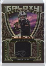 2021 Panini Obsidian Galaxy Gear Electric Etch Green 43/50 Derek Carr 10qe
